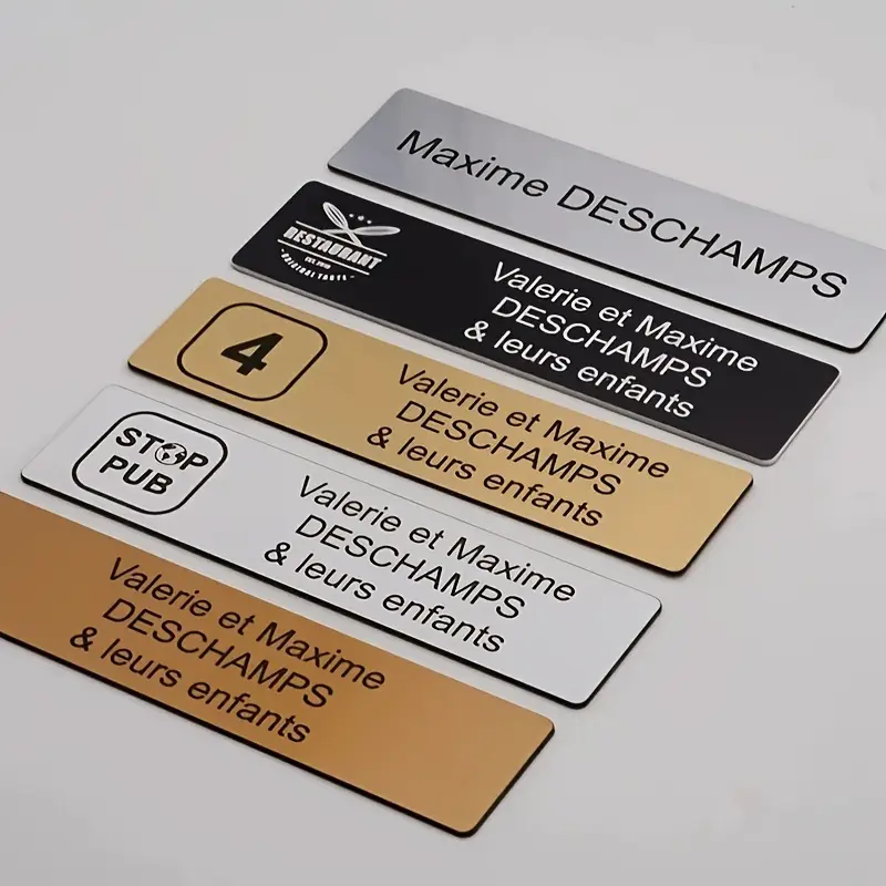 Commander des plaques de boîtes aux lettres gravées pour copropriétés à Strasbourg